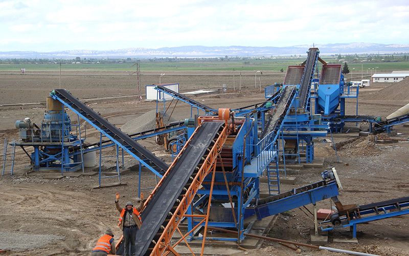 300 toneladas de feldespato triturado línea de arena en Gansu