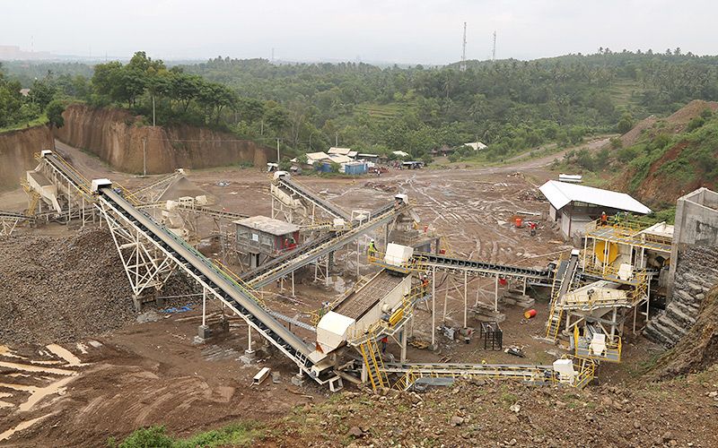 350 tph línea de fabricación de arena para triturar piedra de río en Malasia